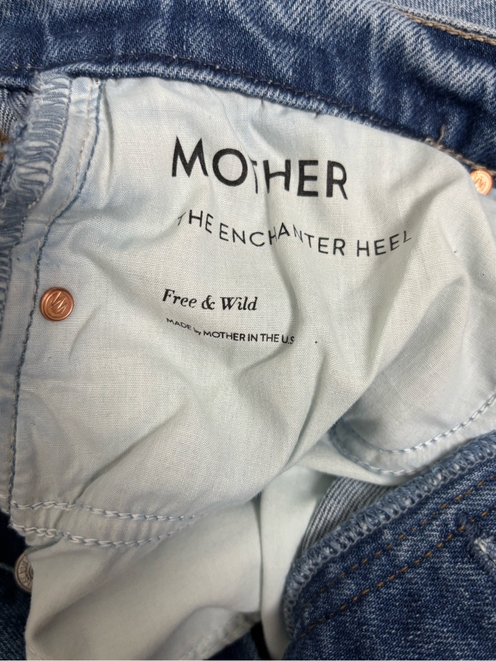MOTHER Superior The Enchanter Heel Free & Wild Wide-Leg Jeans Size 32 - Picture 14 of 17